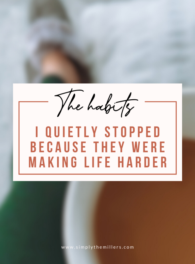 The Habits I Quietly Stopped Because They Were Making Life Harder